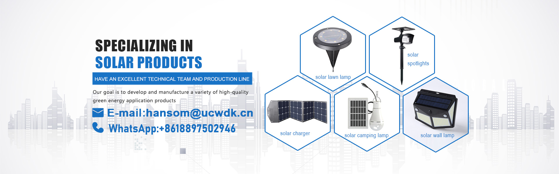شاحن للطاقة الشمسية، ضوء الشمسية، لوحة للطاقة الشمسية,UCWDK Solar Technology Co. Ltd.
